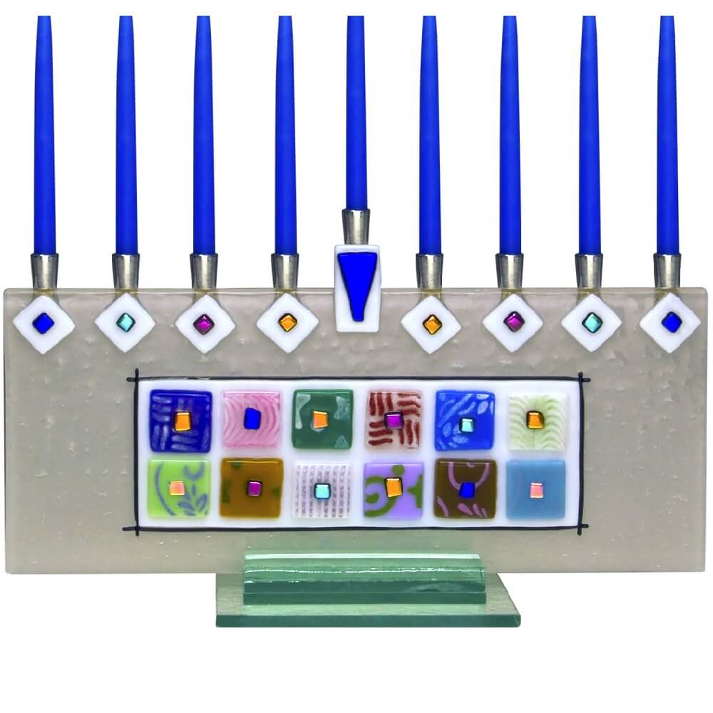 Twelve Tribes Menorah -Perfect For Hanukkah