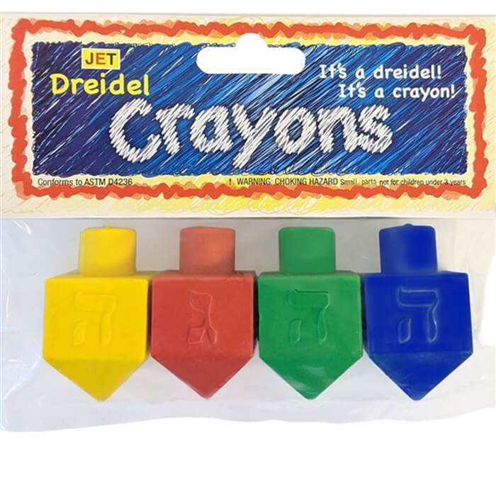 Dreidel Crayons - Set of 4