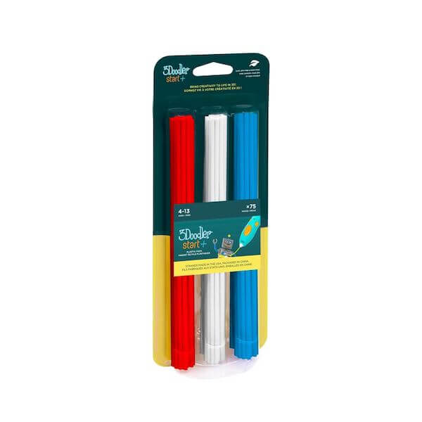 3Doodler Start+ Eco-Filament Refills (Stars & Stripes) 