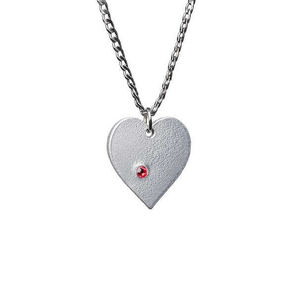 Iron Dome Heart Necklace by Yaron Bob 