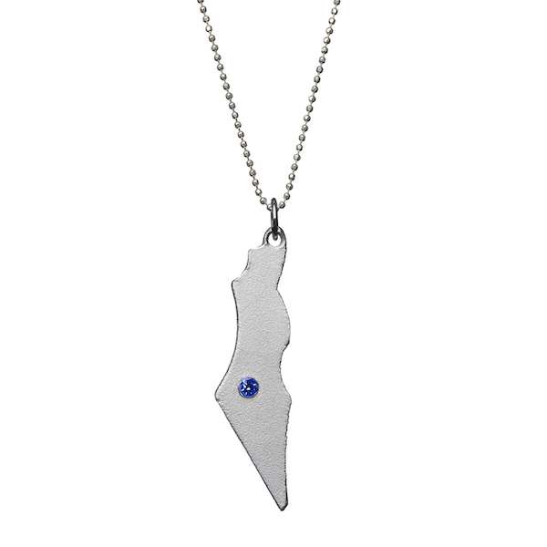 Iron Dome Map Necklace by Yaron Bob