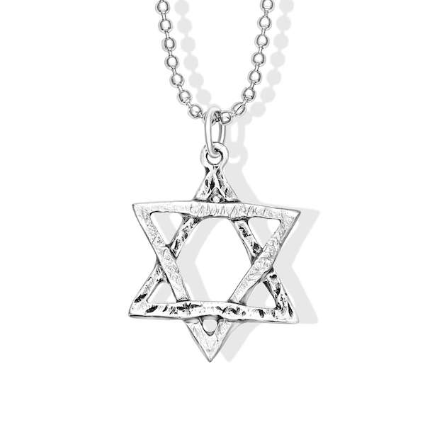 Silver Star 'Collision' Necklace made from Rockets and Iron Dome