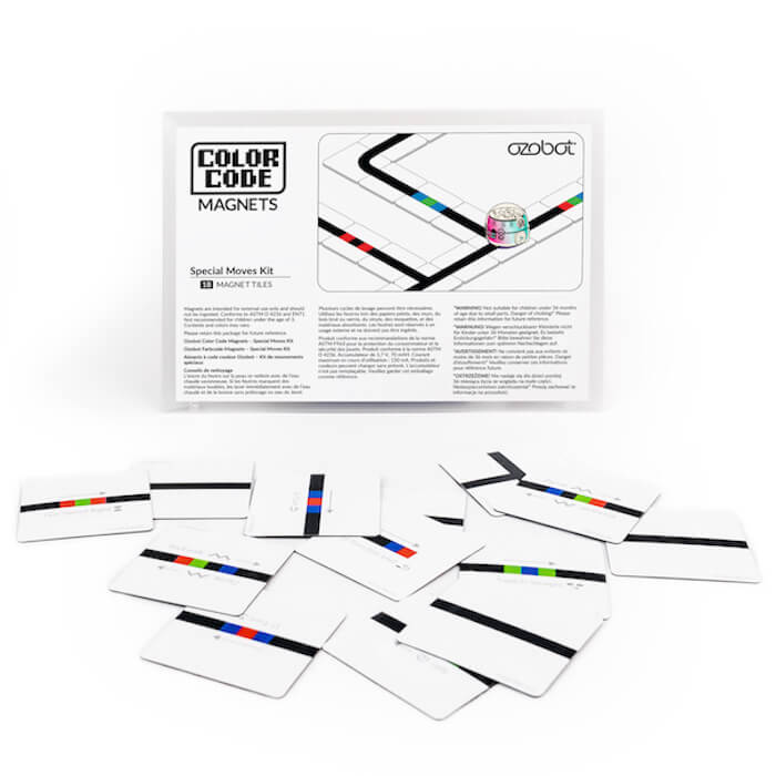 Ozobot Color Code Magnet Tiles Special Moves Kit