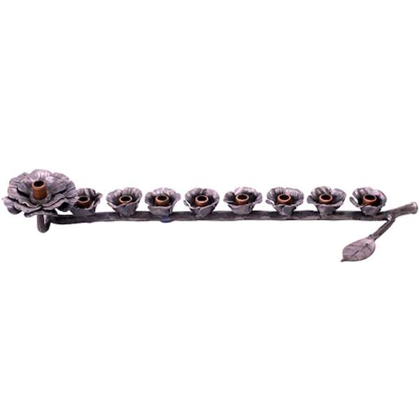 Rose Garden Menorah made from Rockets by Yaron Bob