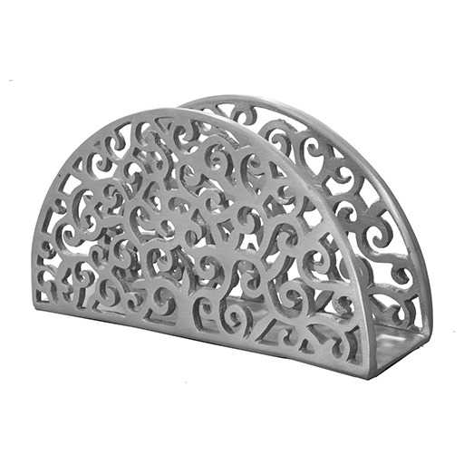 Silver Lace Aluminium Napkin Holder By Yair Emanuel