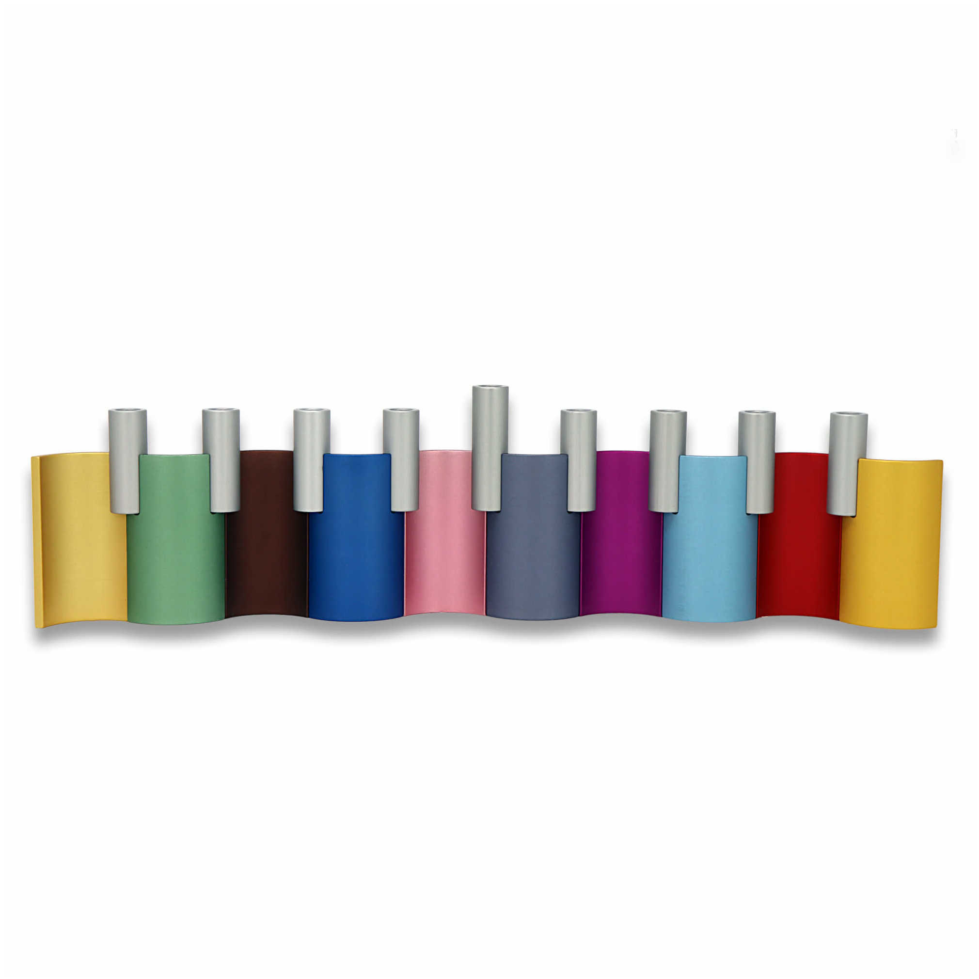 Aluminum Wall Menorah -Perfect For Hanukkah