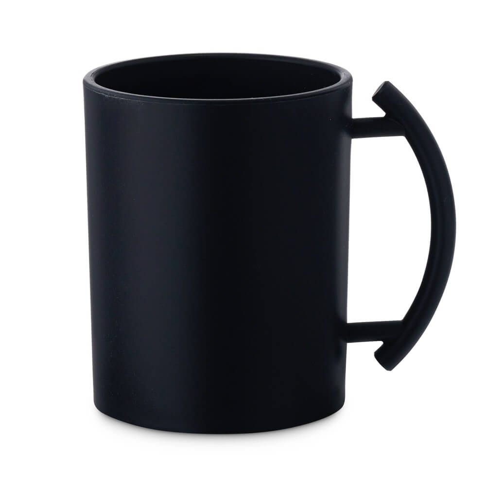 Acrylic Washing Cup Black With Black Handles