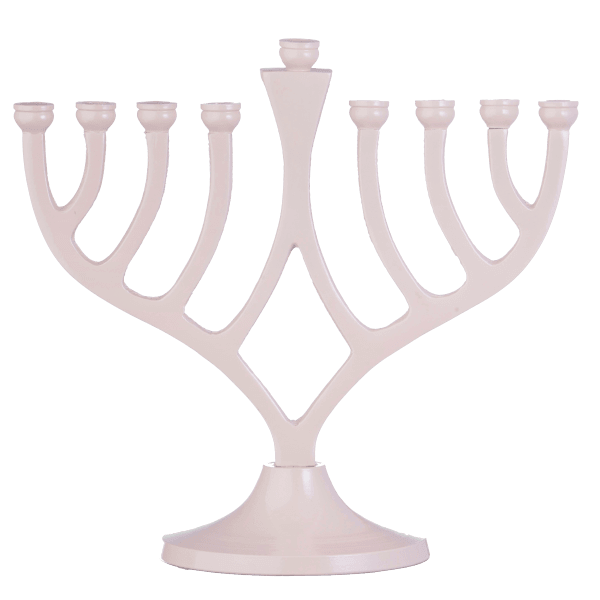 Classic Candle Menorah 7"