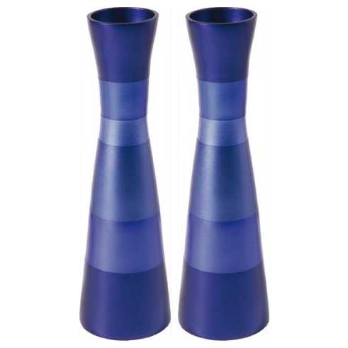 Anodized Ringed Candlesticks