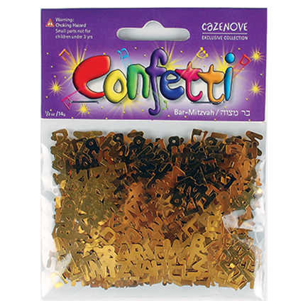 Bar Mitzvah Gold Confetti