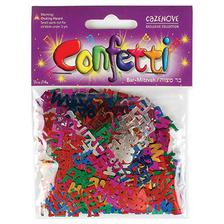 Bar Mitzvah Multi Colored Confetti