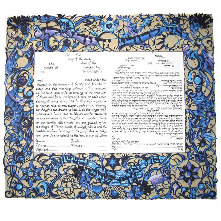 Birds Of Paradise Papercut Ketubah