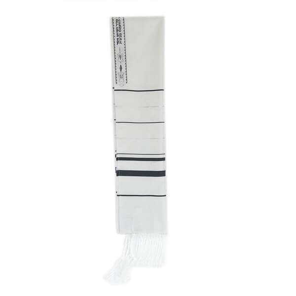 Black Silver Stripe Shvotim Talis