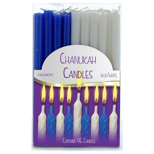 Blue And White Chanukah Candles -Perfect For Hanukkah