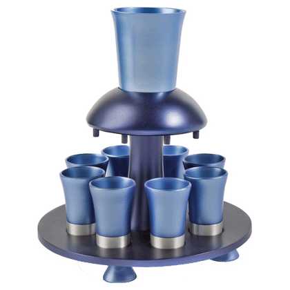 Blue Anodized Aluminum Kiddush Fountain