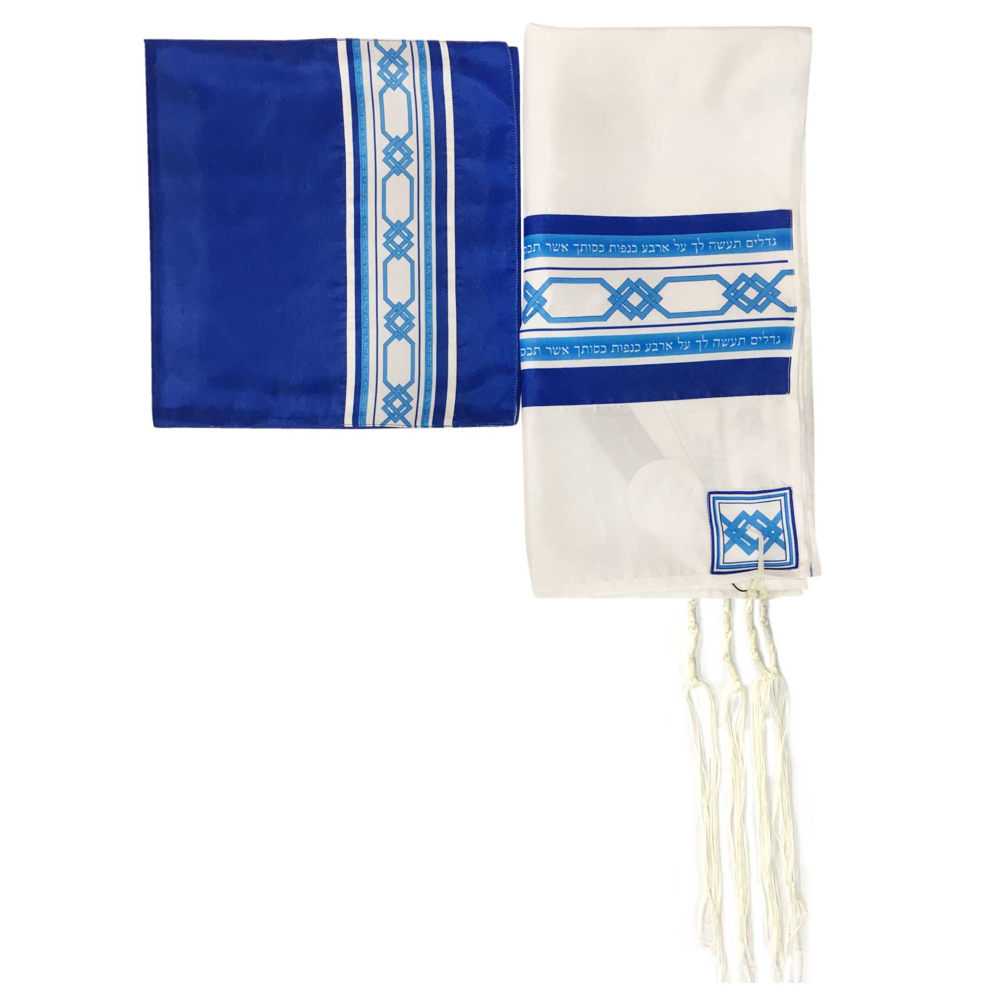 Blue Fringes Of Life Tallit By Pardes Designs