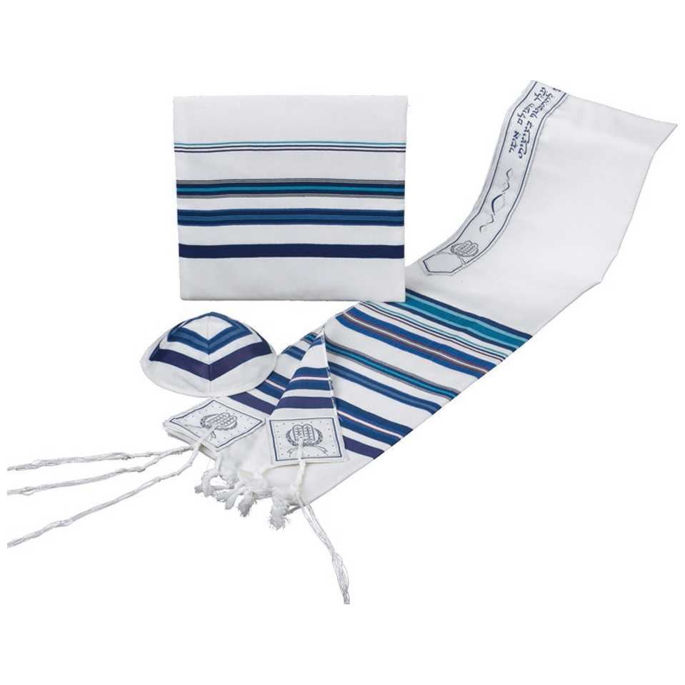 Bnai Ohr Tallit Set - Blue