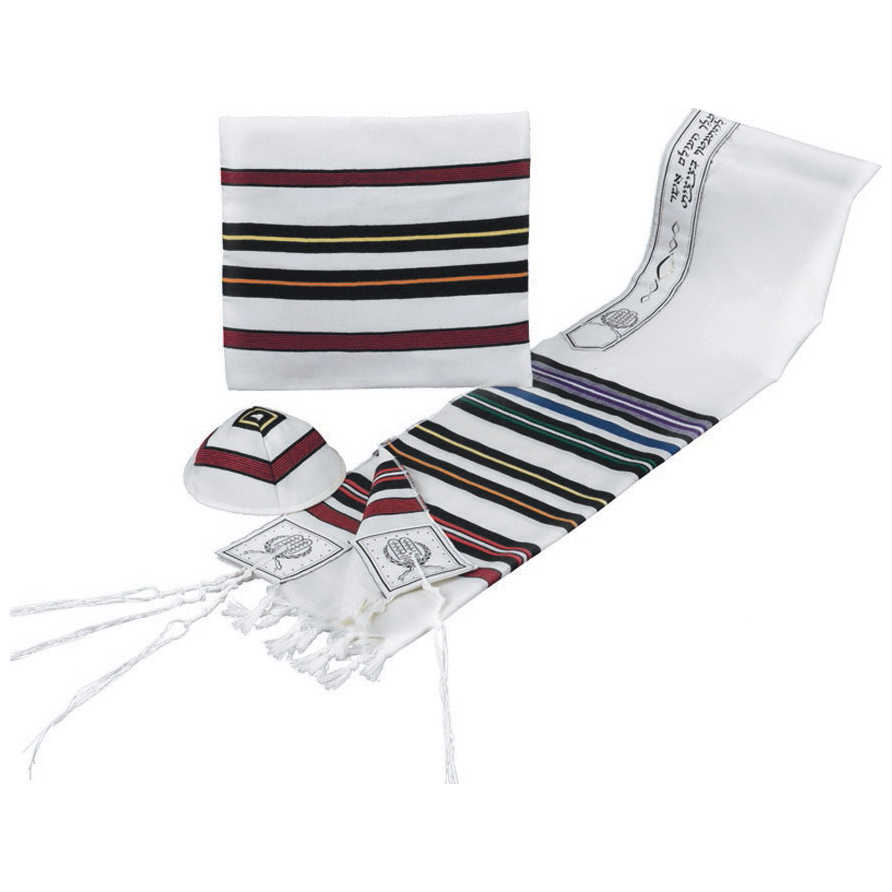 Bnai Ohr Tallit Set - Multicolor