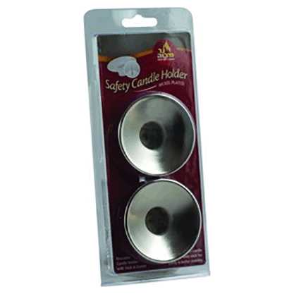 Silver Bobeche Safety Candle Drip Cups