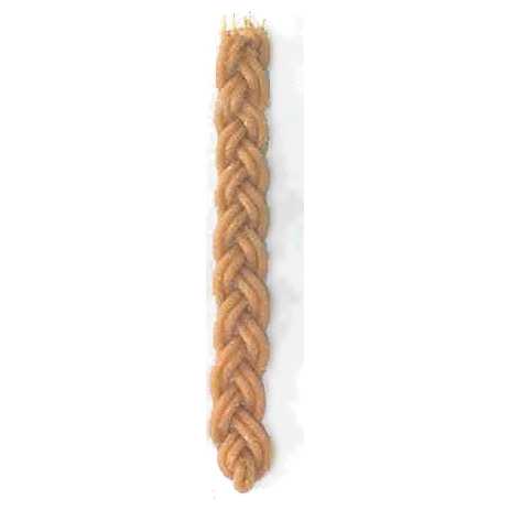 6 Braid Natural Beeswax Havdalah Candle