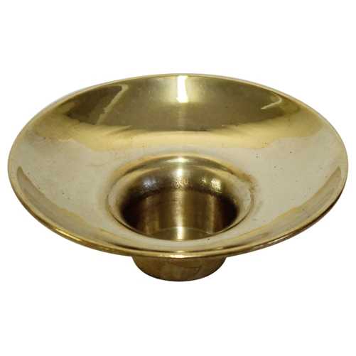 Brass Shabbat Candle Drip Cups - Pack Of 12
