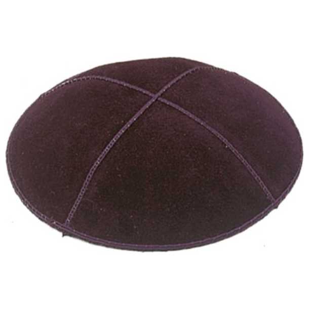 Brown Suede Kippah