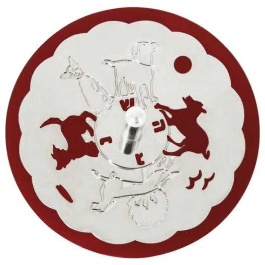 Burgundy Dog Dreidel -Perfect For Hanukkah