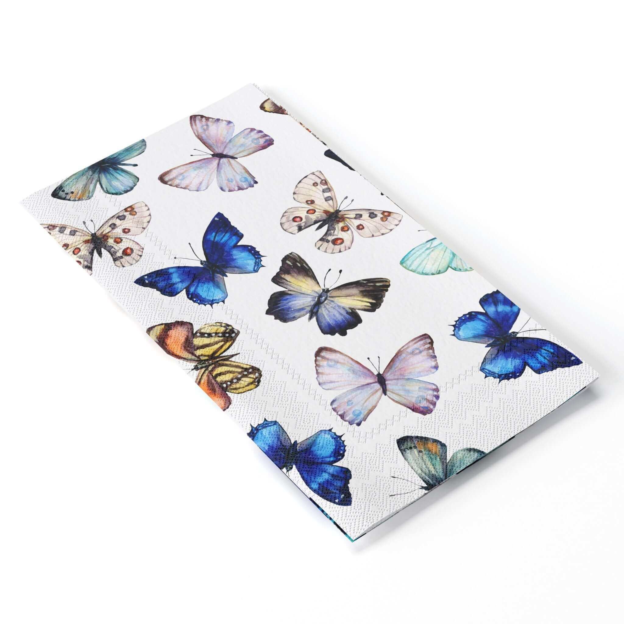 Butterfly Print Dinner Napkins | 100 Count