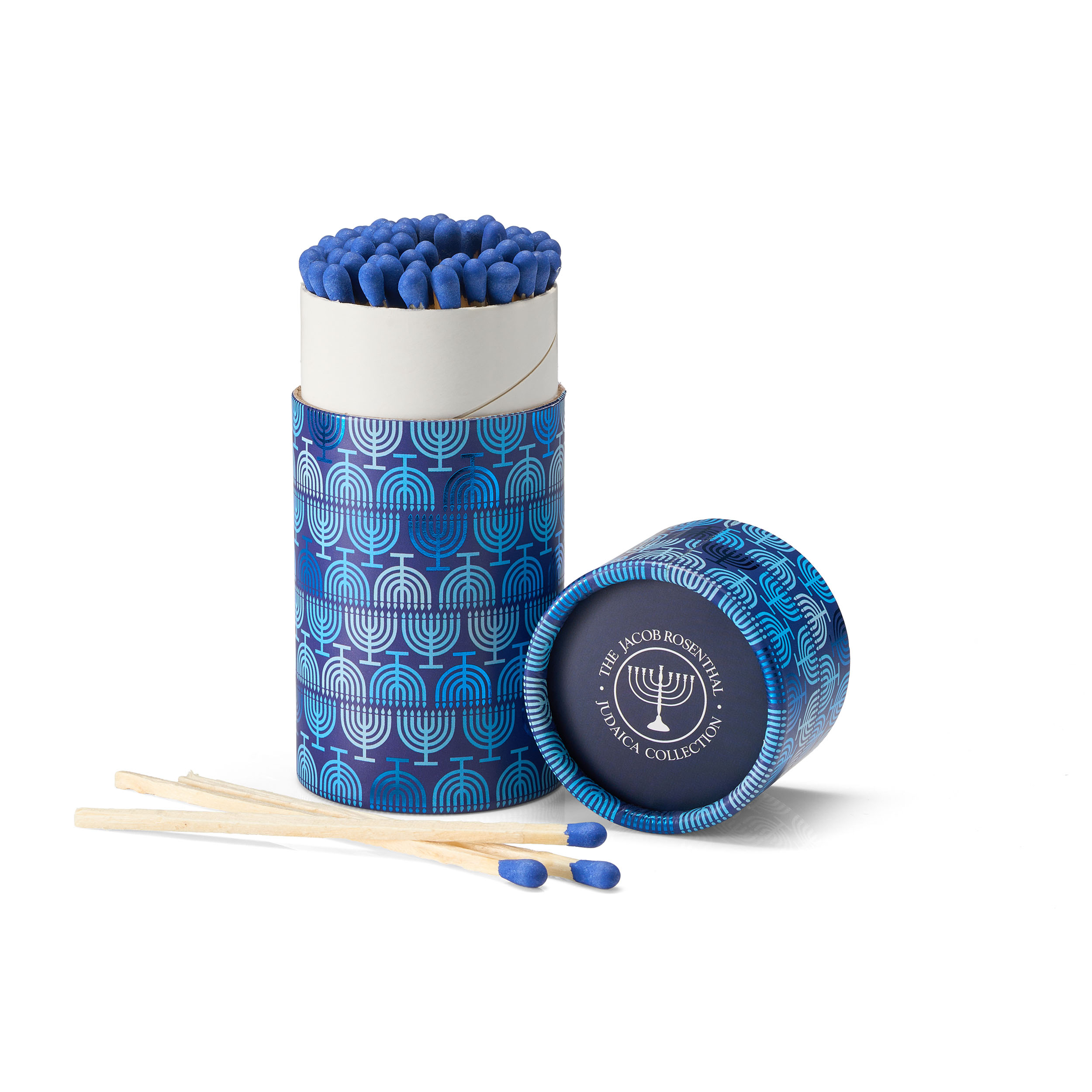 CHANUKAH MATCHES,W/FOIL ACCENTS 4.25",60 LG MATCHES/GIFTBX,12/DIS