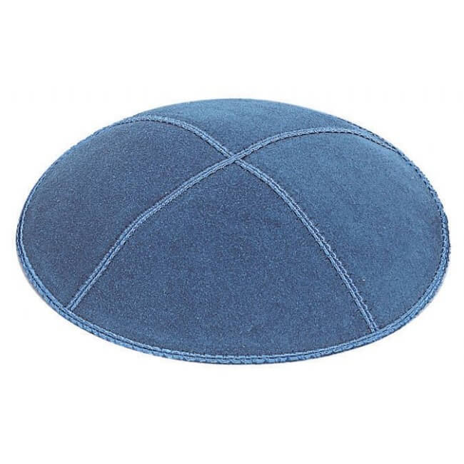 Blue Suede Kippah