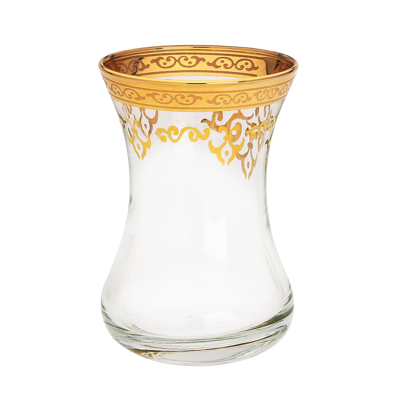 Set of 6 tea set W/ 14K Gold Design