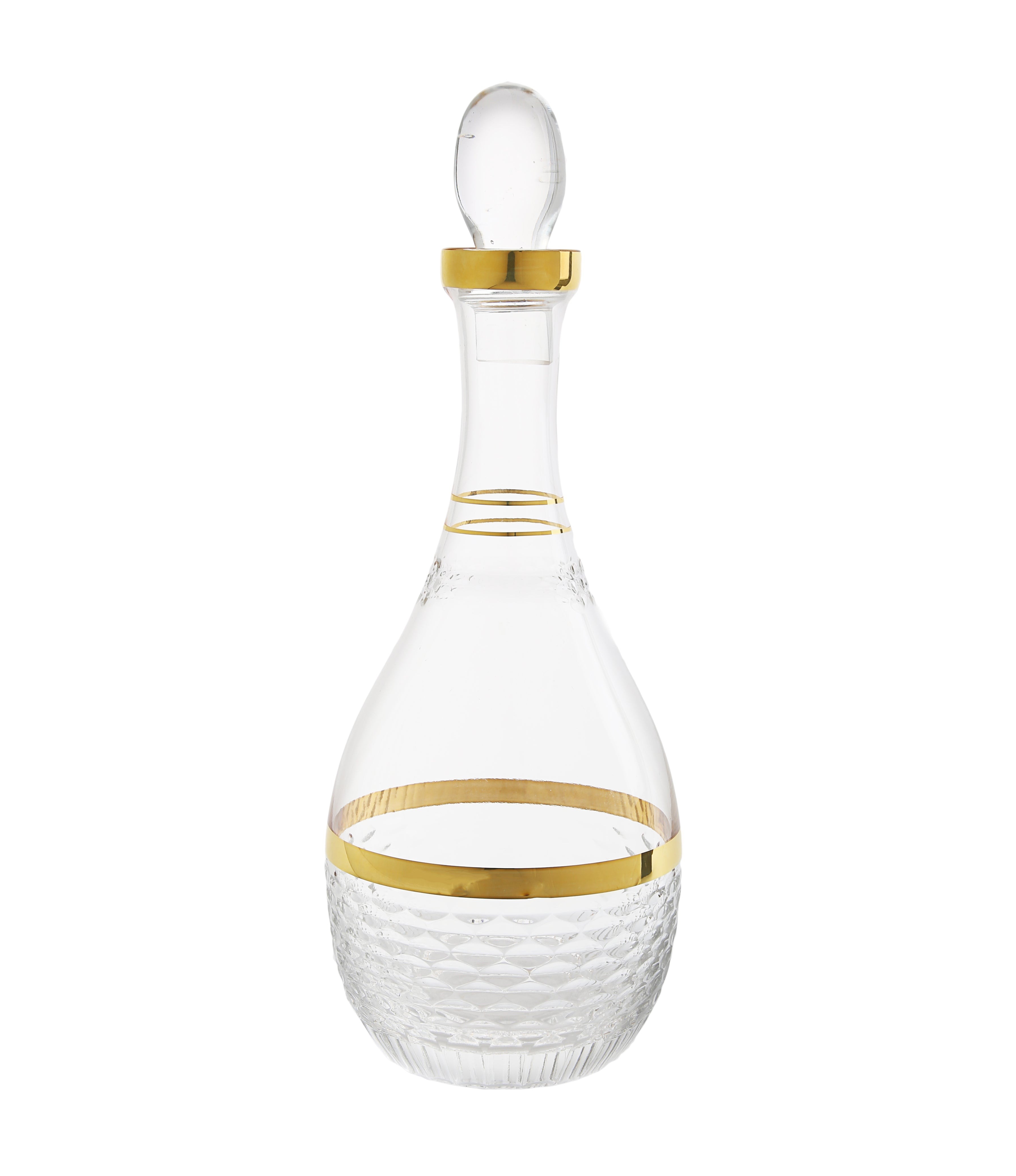 Decanter with Gold and Crystal Detail