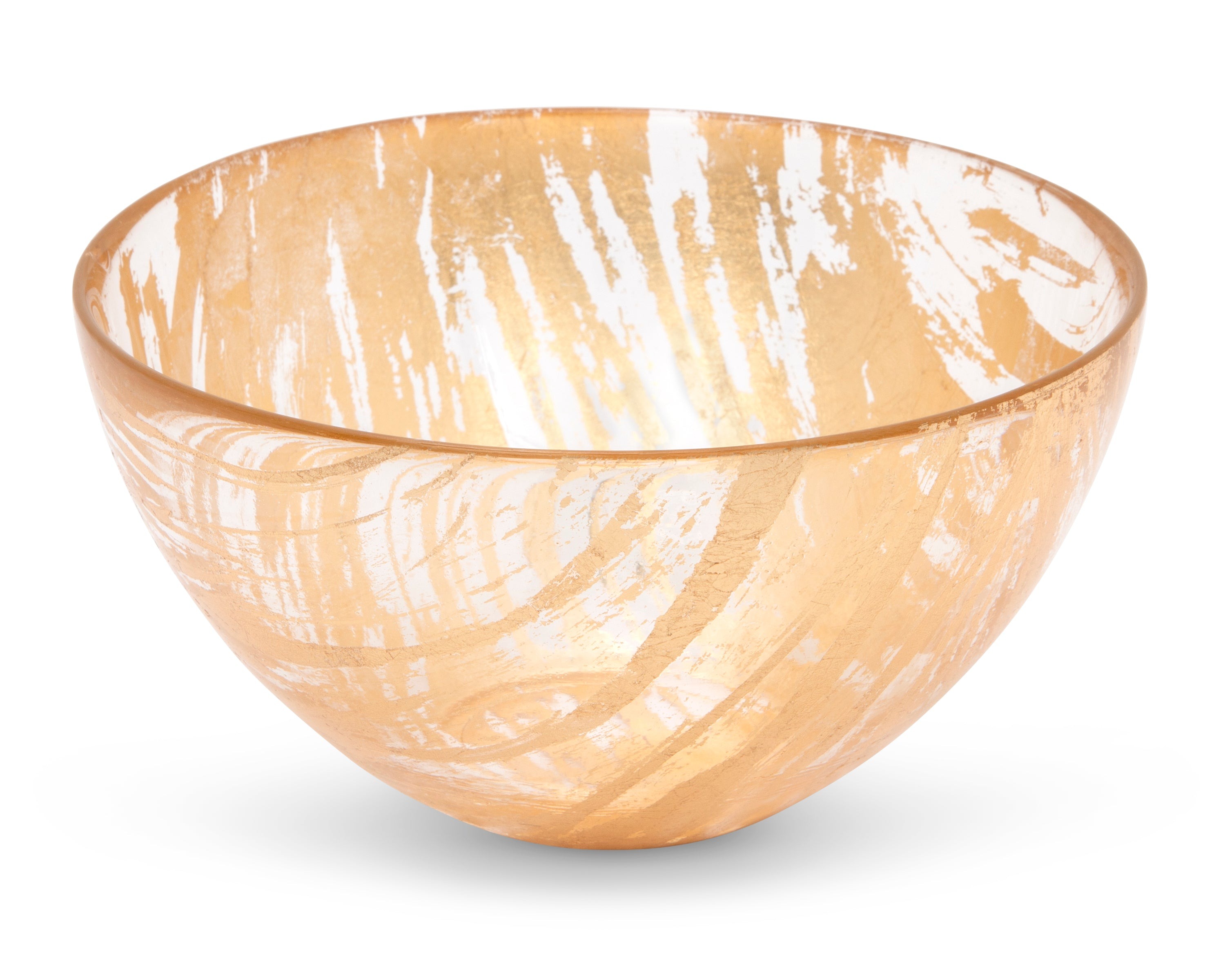 Brushed Gold Dessert Bowl - 6.25"D