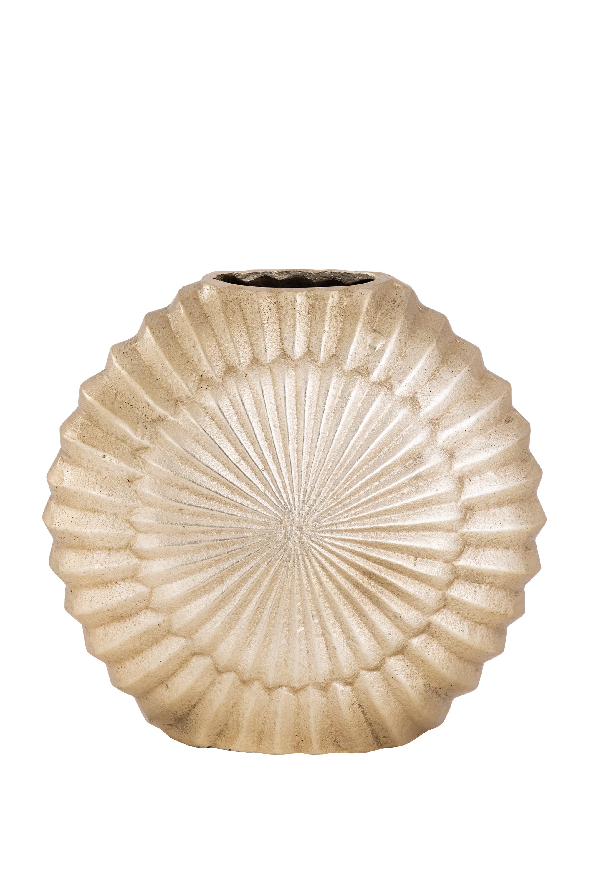 Elegant Gold Vase with Embossed Design