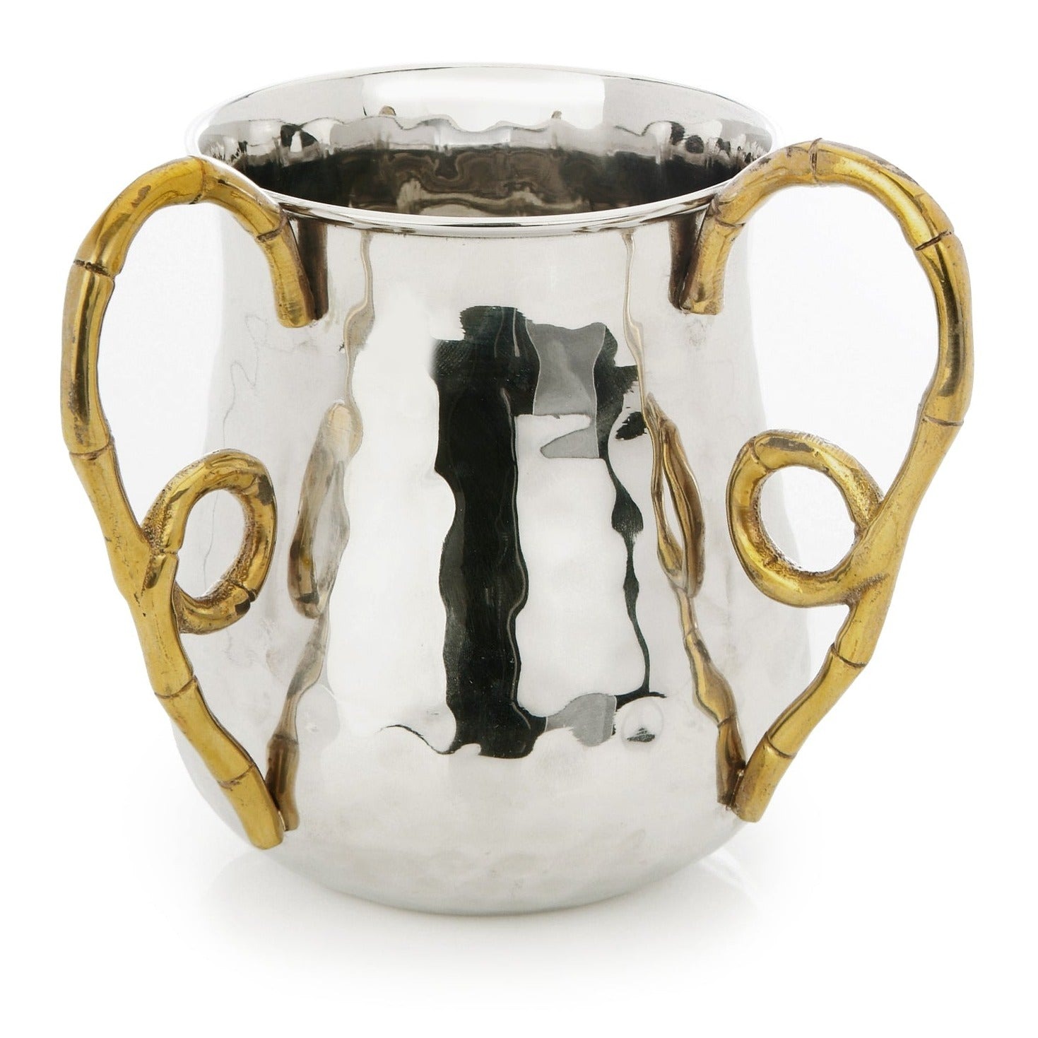 Wash Cup- Bamboo Design 6"D x 5.5"H
