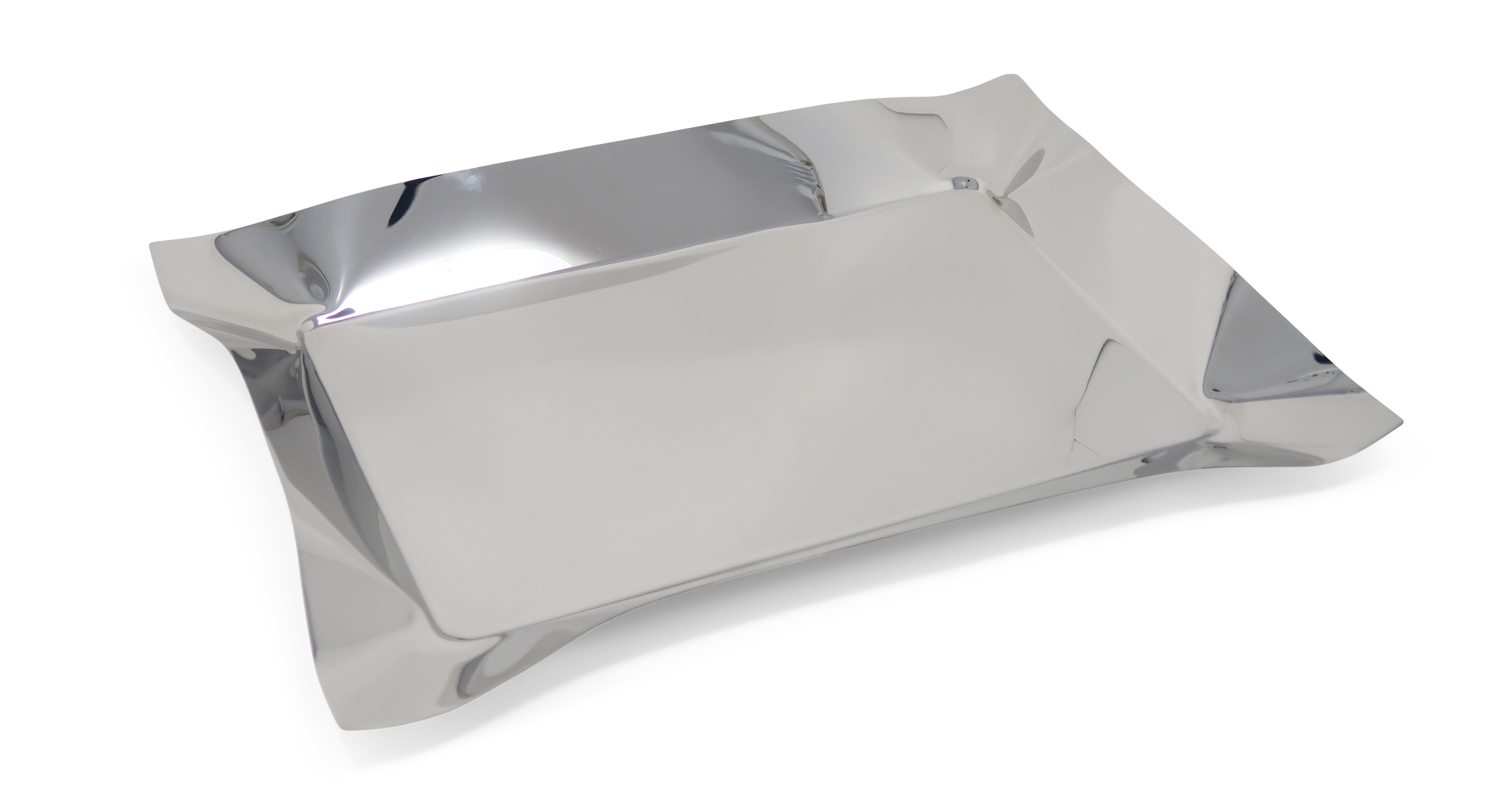 Oblong Stainless Steel Tray - 18.5"L x 13.5"W