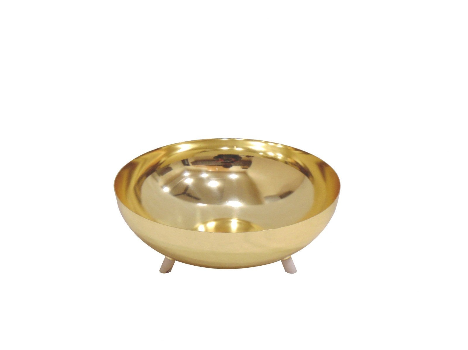 10"D Gold Bowl on Legs