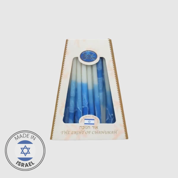 Handcrafted Dripless Chanukah Candles by Israeli artists