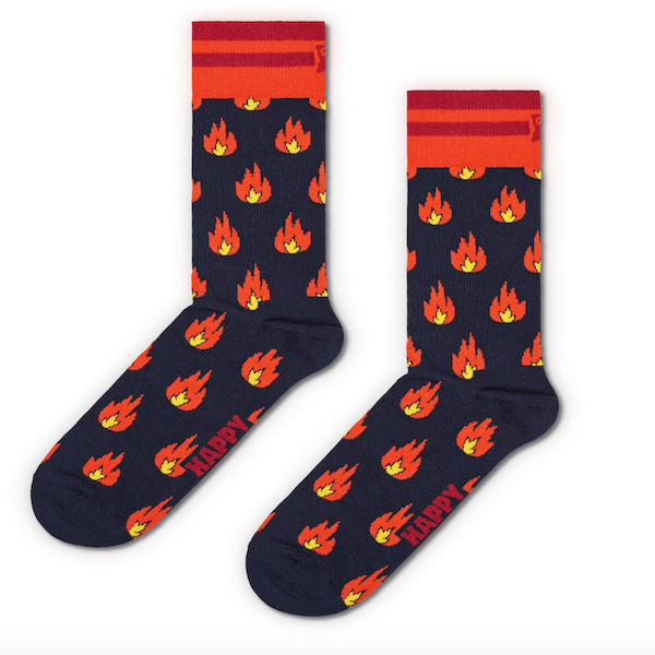 Happy Socks Adult Flames Sock