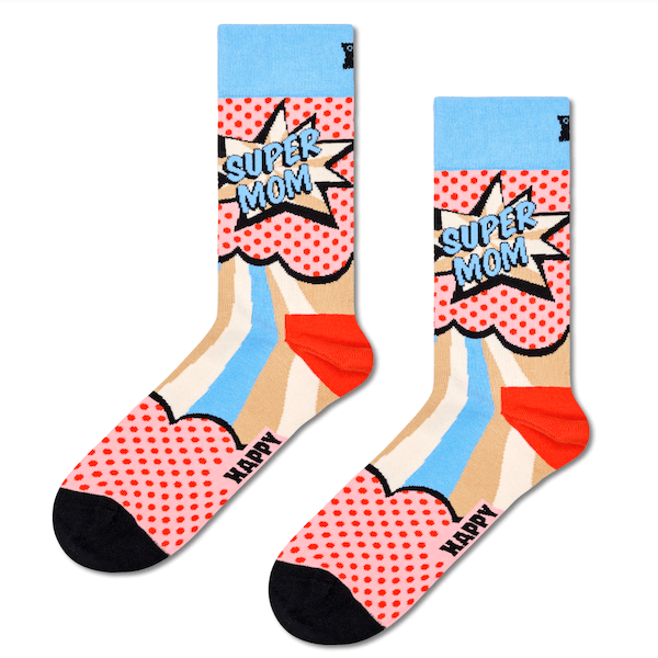 Happy Socks Adult Super Mom Sock