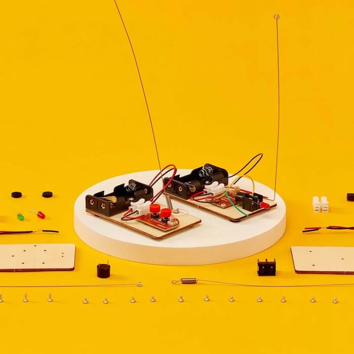 Kitsville Telegraph and Morse Code DIY Kit, Educational STEM Toy