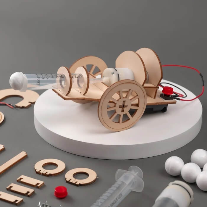 Kitsville Cannon DIY Kit, Educational STEM Toy