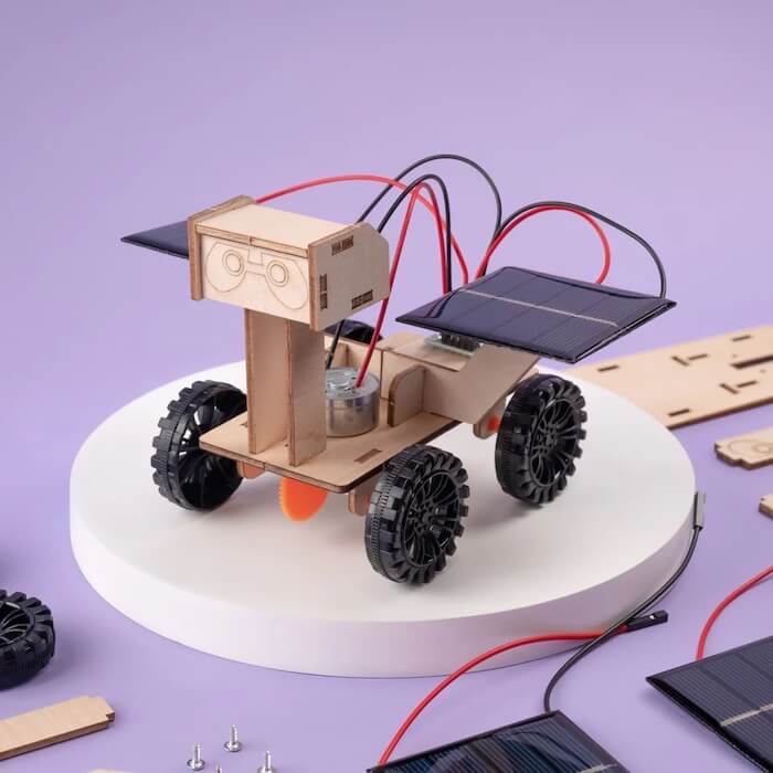 Kitsville Solar Powered Mars Exploration Rover DIY Kit, Educational STEM Toy