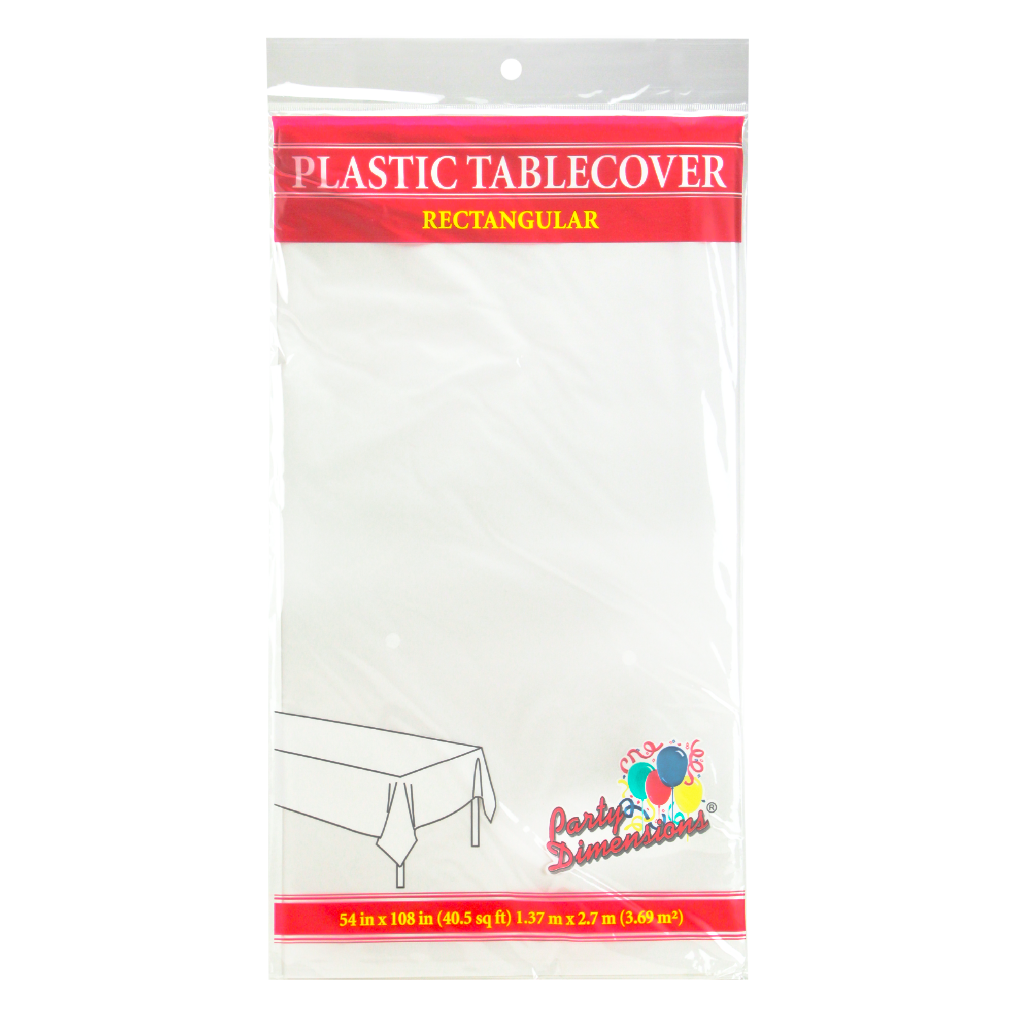 54"x108" Tablecover White
