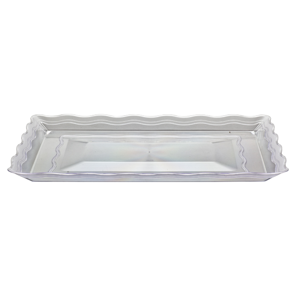 18"x12" Wave Tray - Clear