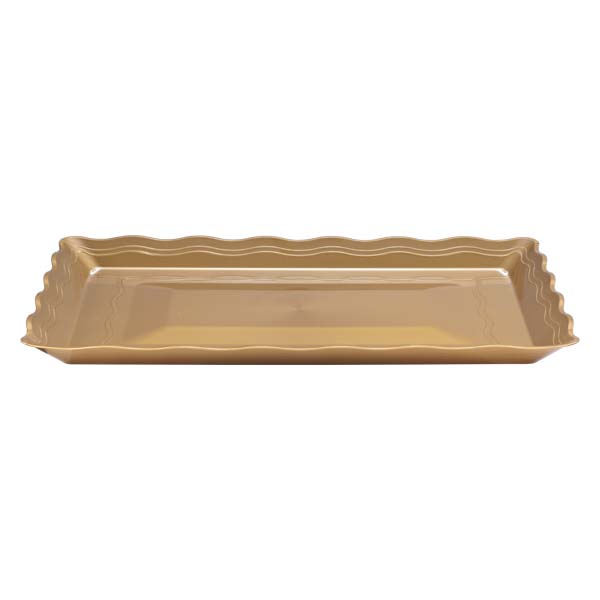 18"x12" Wave Tray - Gold