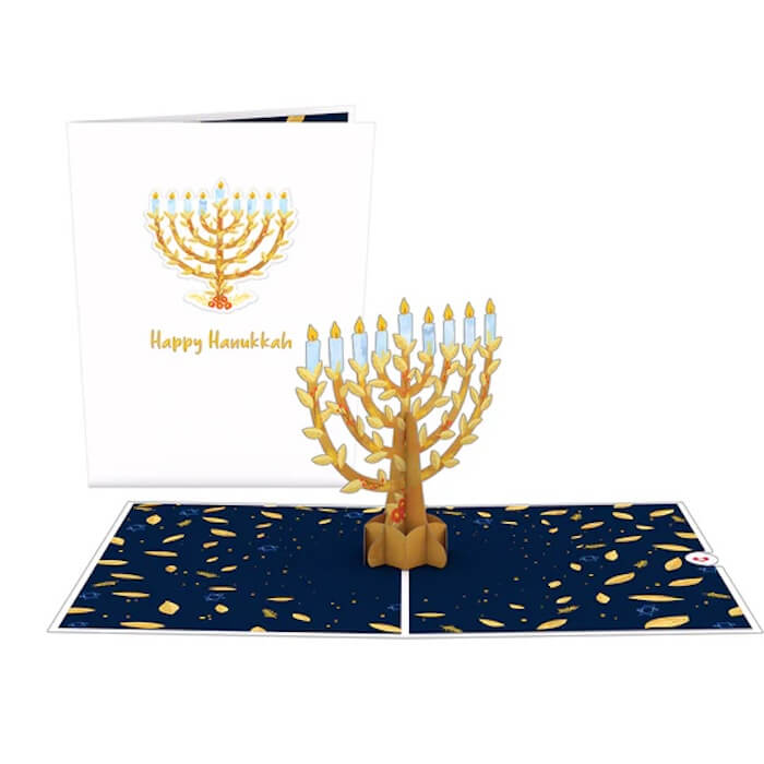 Love Pop Menorah Pop-Up Card