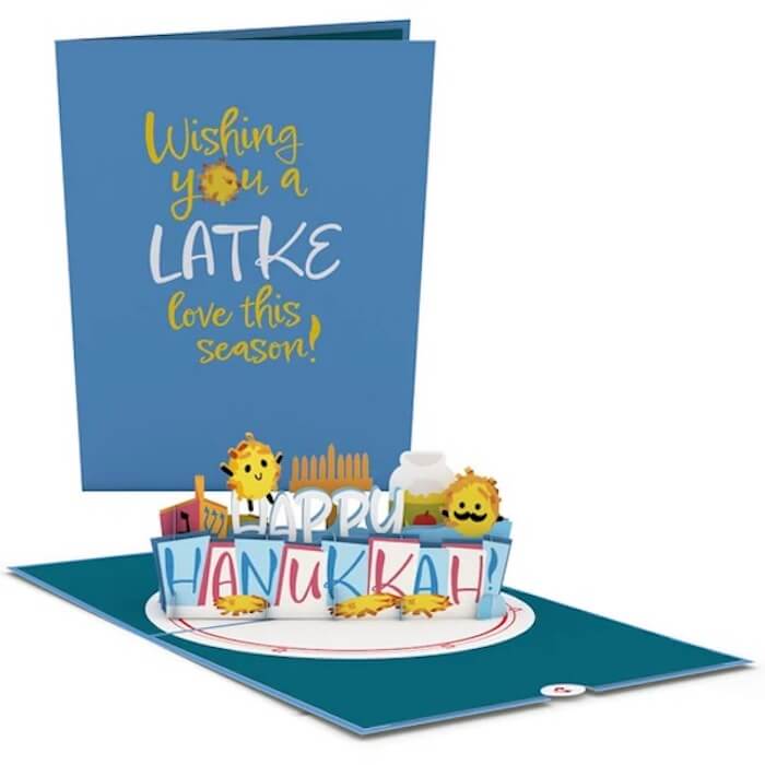Love Pop Happy Hanukkah Latkes Pop-Up Card