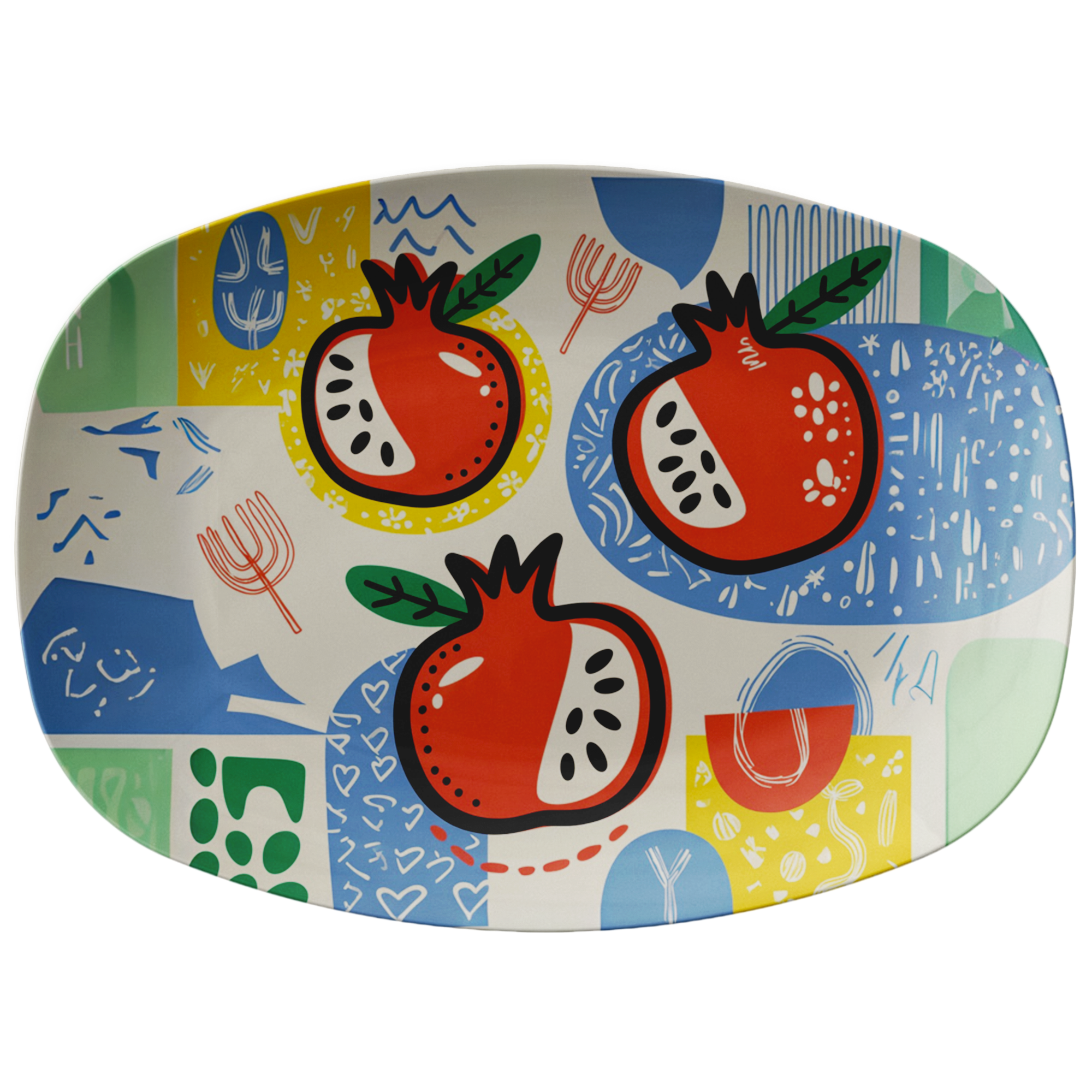 Modern Pomegranate Platter