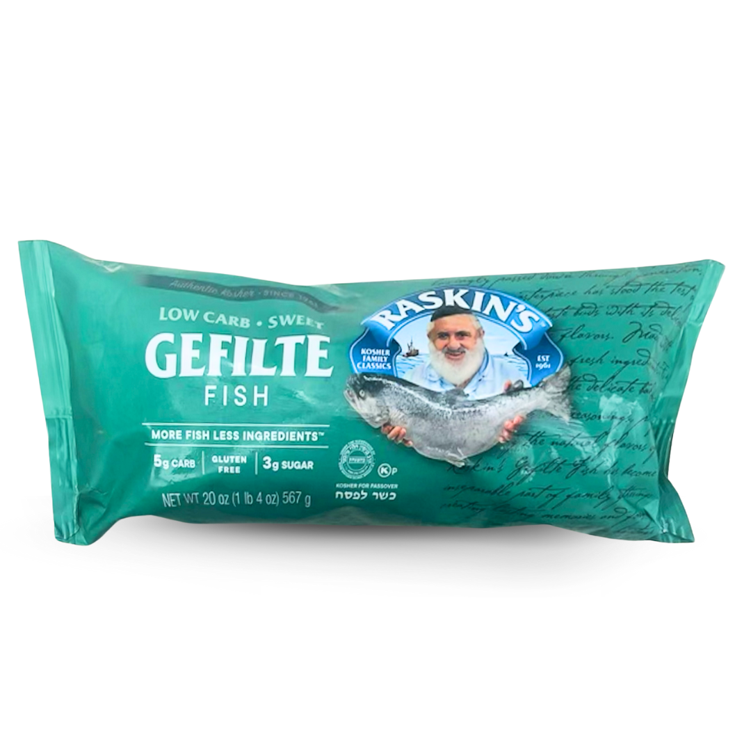 Raskin’s Low Carb - Sweet Gefilte Fish (Sweet No Pepper No Oil) 20oz - GF